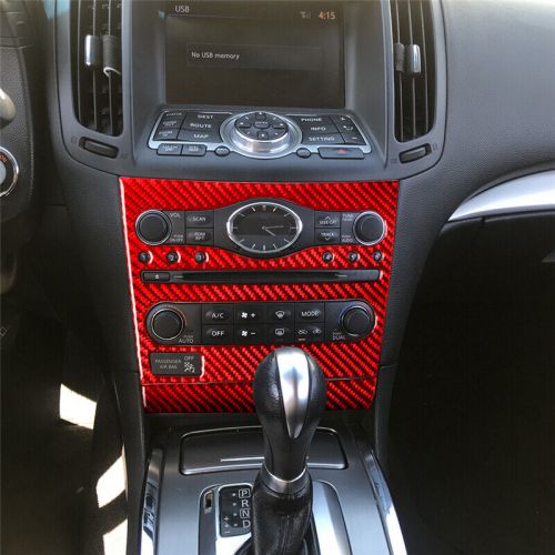 2Pcs Carbon Fiber Radio Console With GPS Cover Trim For Infiniti G37 Sedan 10-13, US $39.63, image 6