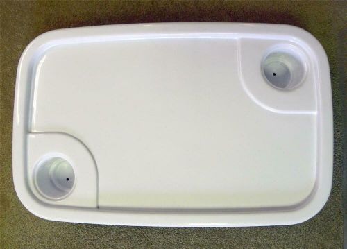 18 X 28 1/2" Boat Table Top, Pontoon, RV Drink Table ABS Plastic 2 Cup X, US $14.95, image 4