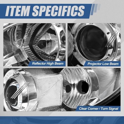 Chrome 2004-2009 For Mazda 3 Sedan Headlights Halogen Projector Headlamps LH+RH, US $240.00, image 3