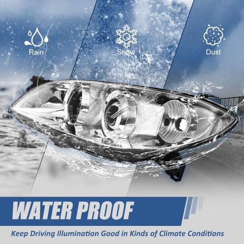 Chrome 2004-2009 For Mazda 3 Sedan Headlights Halogen Projector Headlamps LH+RH, US $240.00, image 5