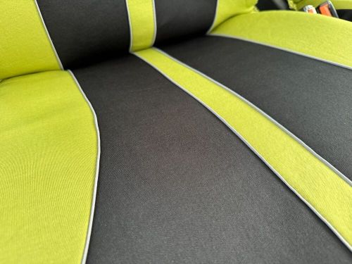 For Toyota Tundra Car Seat Covers Full Set 5-Seat Black Green Poly Cotton 9PCS, US $65.99, image 5