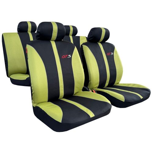 For Toyota Tundra Car Seat Covers Full Set 5-Seat Black Green Poly Cotton 9PCS, US $65.99, image 14