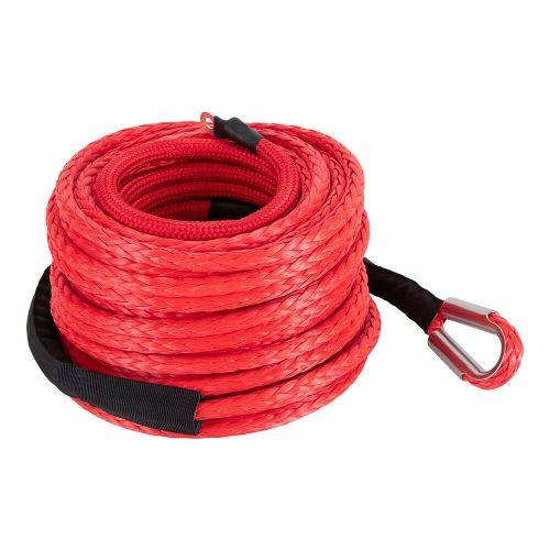 Orange 1/2x85ft Synthetic Winch Rope w/ Hook 31500LBS Car Tow Recovery Cable Tow, US $87.09, image 8