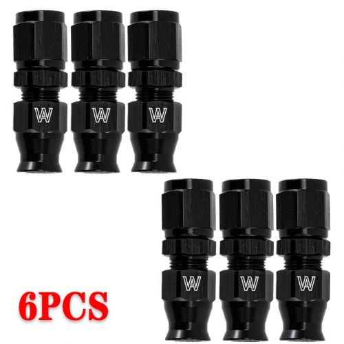 6x Aluminum 1/4" Tube To Female -4AN Adapter W/ Brass Fuel Fitting Straight, US $40.75, image 9