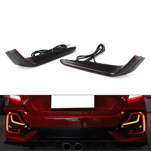 Rear Bumper Brake Signal Light Tail Lights For Honda Civic Hatchback 2017-2021, US $75.51, image 14