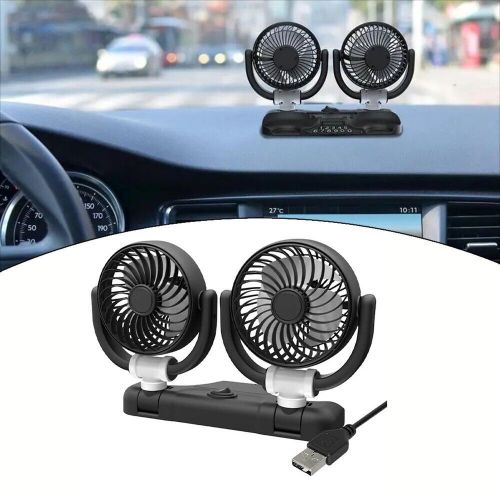 Stay Cool on the Road Car Cooling Fan with Rotatable Dual Heads USB Powered, US $41.98, image 6
