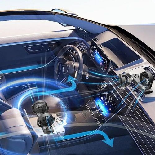 Stay Cool on the Road Car Cooling Fan with Rotatable Dual Heads USB Powered, US $41.98, image 7