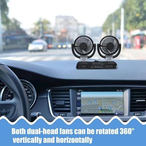 Stay Cool on the Road Car Cooling Fan with Rotatable Dual Heads USB Powered, US $41.98, image 9