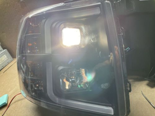 FIT 07-14 Chevrolet Silverado Black LED Bar DRL Projector Headlight Pair #H218, US $164.99, image 2