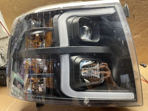 FIT 07-14 Chevrolet Silverado Black LED Bar DRL Projector Headlight Pair #H218, US $164.99, image 6