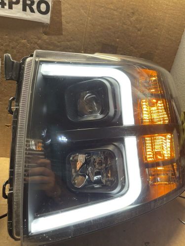 FIT 07-14 Chevrolet Silverado Black LED Bar DRL Projector Headlight Pair #H218, US $164.99, image 7