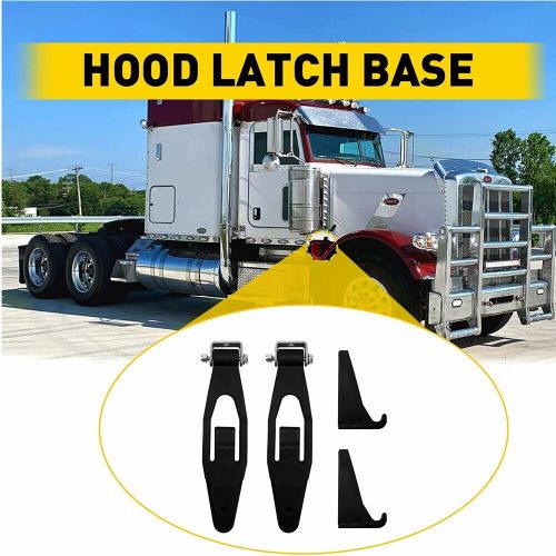 2X Hood Latch Base Fits for Kenworth T300 T600 T800 W900 Peterbilt L56-0001 EAW, US $38.99, image 4