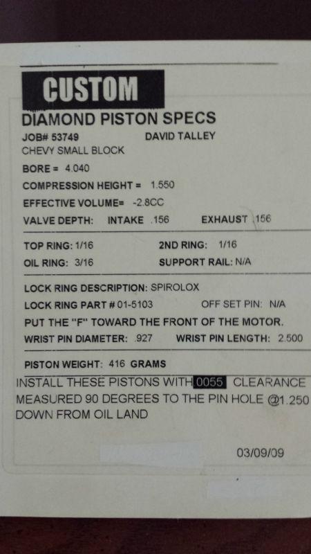 DIAMOND PISTONS, US $25.00, image 5