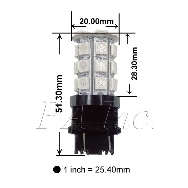2x 7440 7443 T20 30 SMD LED Light Bulb Super Red Tail Brake Backup Wedge Lamp, US $35.99, image 2