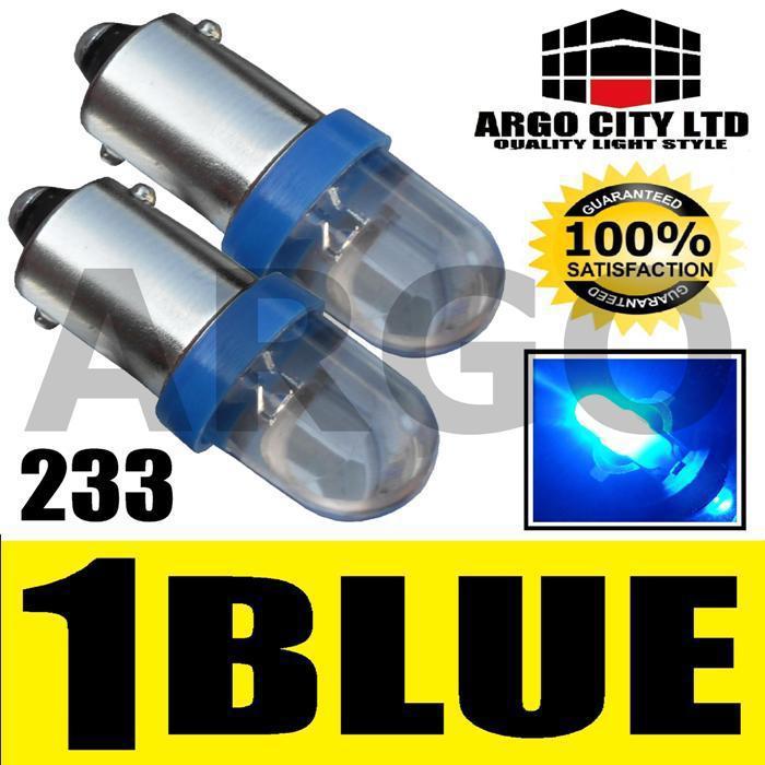 2x 1 led xenon blue hid t4w ba9s 233 sidelight bulbs