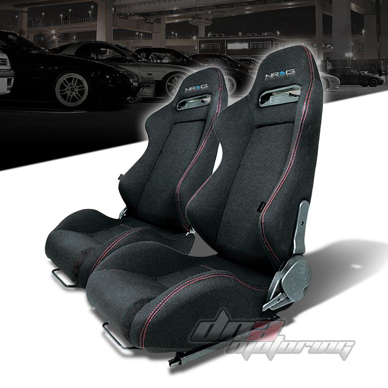 Purchase X2 NRG TYPER BLACK+STITCH FULLY RECLINABLE SPORTS DEEP RACING