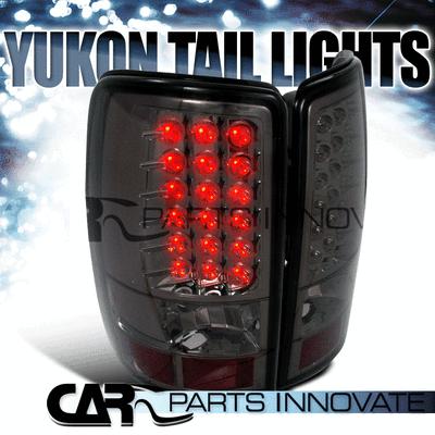 Chevy tahoe suburban gmc yukon denali led tail lights rear brake lamp smoke