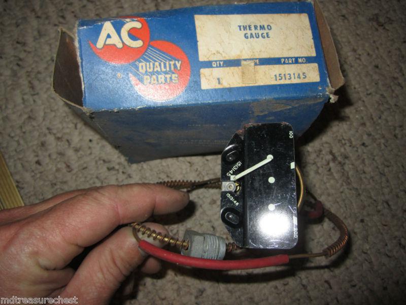 1940's 1950's chevy ac water thermo temp gauge 1513145 nos