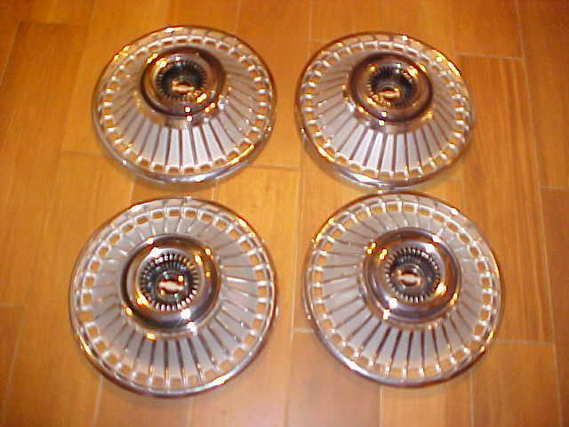 Set (4) 1963 1964 1965 chevrolet bel air impala malibu 14" hubcaps wheel covers