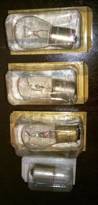 Vintage lot of 4 osram mercedes-benz turn signal? light bulbs 12v 21w & 12v 10w 