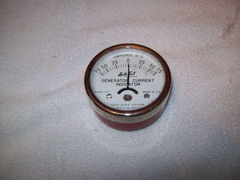 Auto-test generator current indicator amperes d.c.model gci made in u.s.a. 