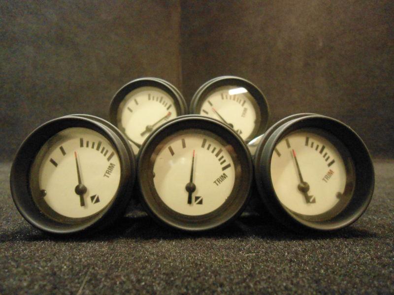 Trim gauge 2" #940558 lot of 5 inboard/outboard instrument control boat part #4