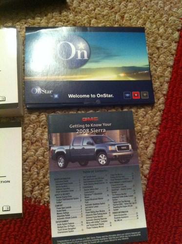 2008 GMC SIERRA OWNERS MANUAL SET!! MINT!!!, US $15.99, image 3