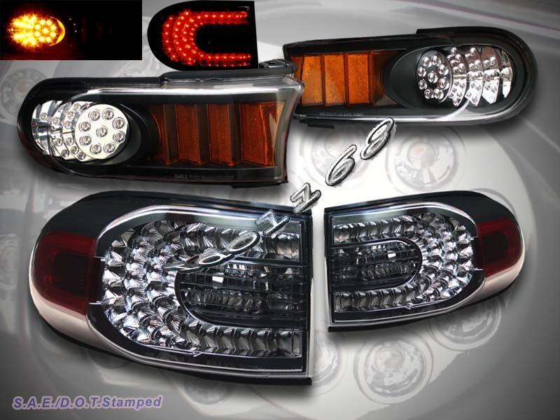 Purchase 0710 TOYOTA FJ CRUISER LED TAIL LIGHTS SMOKE + BLACK AMBER