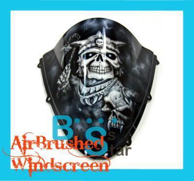 Yamaha r1 2000-2001 double bubble racing airbrushed windscreen 15