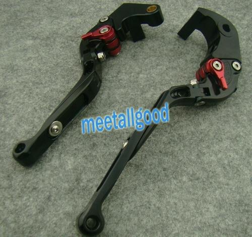 Foldable brake clutch levers fit honda 07-11 cbr 600rr & 08-11 cbr 1000rr black