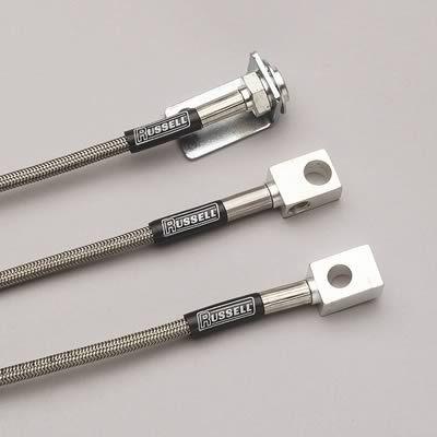 Russell 695920 brake lines street legal braided stainless jeep cherokee wagoneer