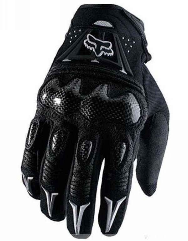 New motorcycle motorbike riding racing cycling full finger carbon gloves black l