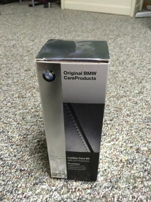 Genuine bmw care leather care kit with uv protection 13.5oz new!