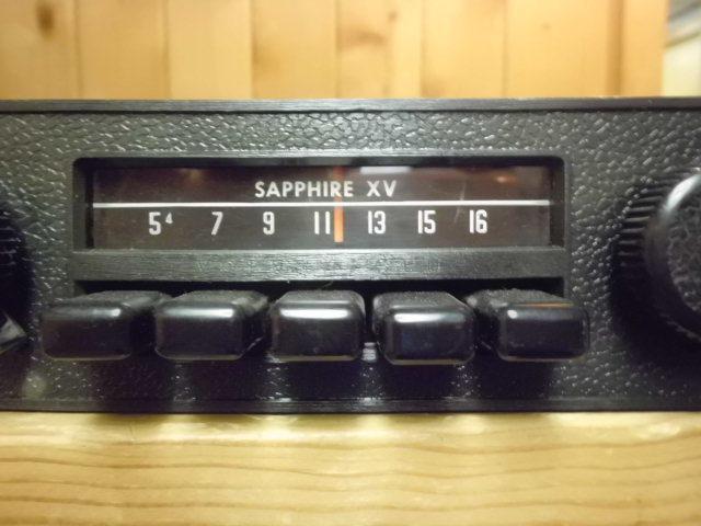 Volkswagen karmann ghia bug sapphire xv radio flat face plate and knobs