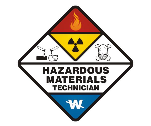 Hazmat technician decal 5"x5" firefighter haz mat vinyl sticker h4 zu1