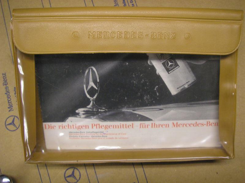 Mercedes  owners manual / info. holder / envelope