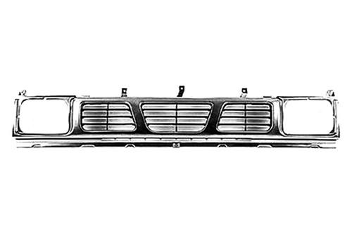Replace ni1200115pp - nissan hardbody grille brand new truck grill oe style