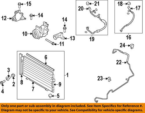 Subaru oem 73111fg002 a/c compressor