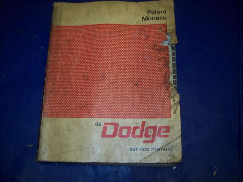 1966 66 dodge polara monaco factory shop service manual #2