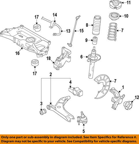 Volkswagen oem 6n0413175a front suspension-boot