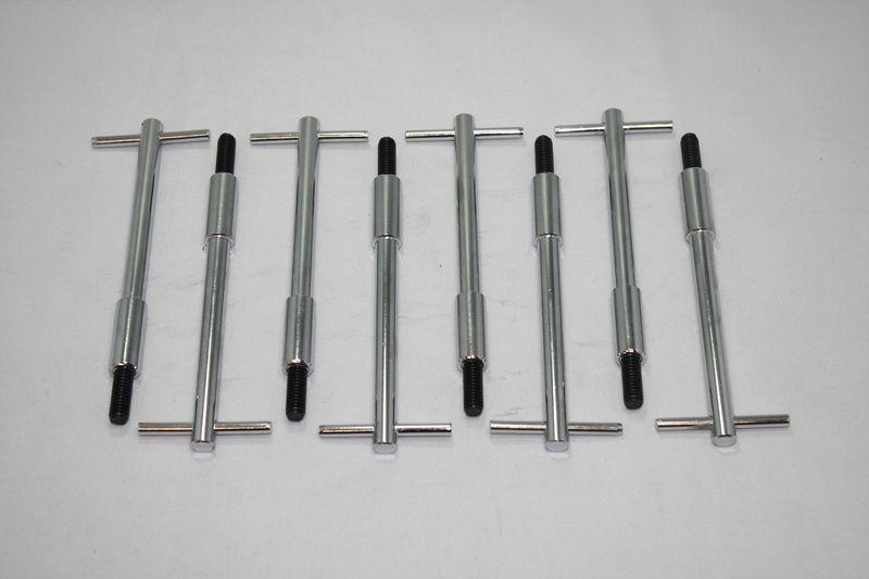 Pontiac v8 valve cover chrome t handle hold down kit / bolts t-bar 5/16-18 55-77