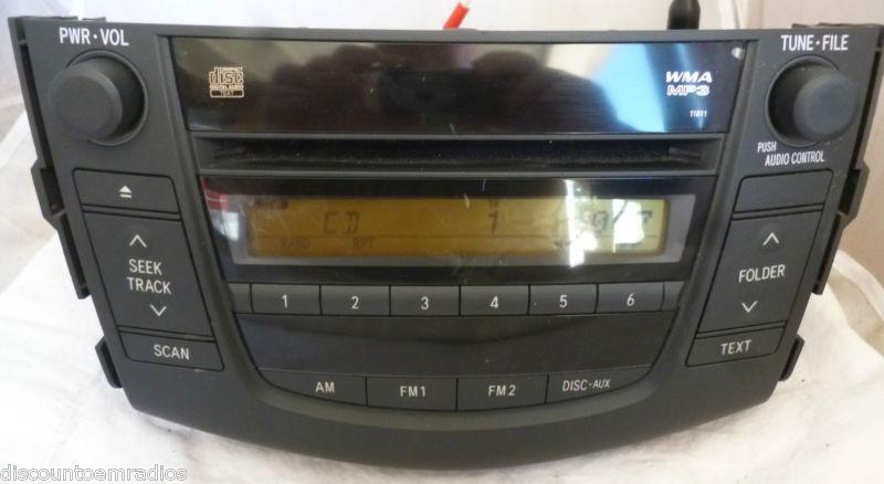 06-11 toyota rav4 radio cd mp3 player 11811 86120-42160  *