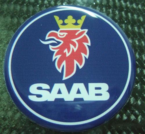 2.5" saab hood trunk emblem badge decal 9-3 9-5 95 9-2x 9-7x