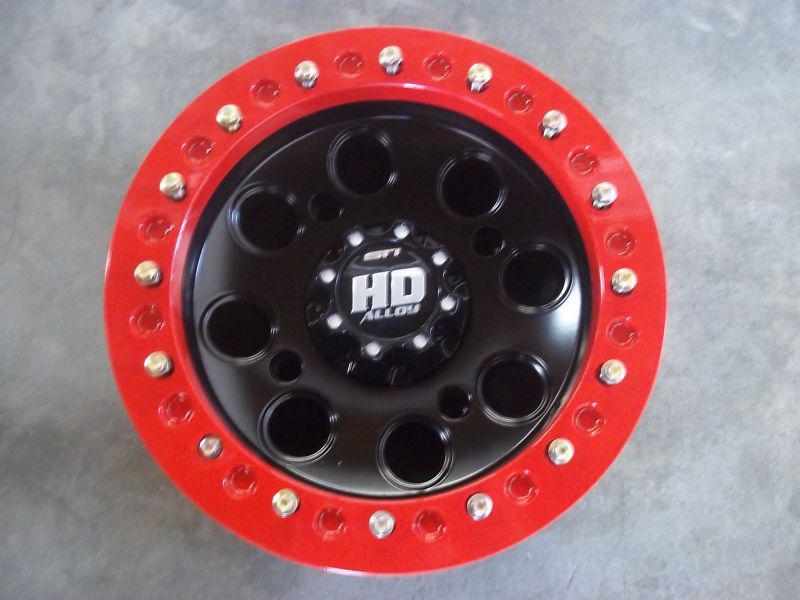 Polaris beadlock wheel 14" xp1000 / rzrs / xp900 / ranger 4/156 black & red