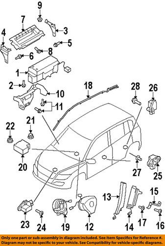 Volkswagen oem 5k0880201ac81u air bag module-driver air bag