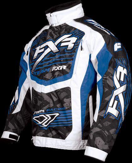 Fxr men's blue cold cross snowmobile jacket -sizes medium and xxl / 2xl -new-