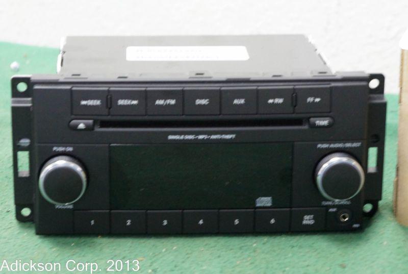 2012 dodge avenger oem cd satellite radio player po5091195ab