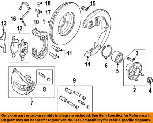 Ford oem cv6z1104a brake-hub