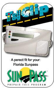 Sunpass toll tag holder suction cup style "for prepaid transponder"