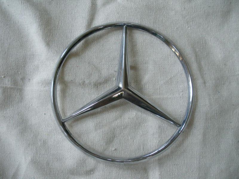 Mercedes benz rear emblem chrome mercedes benz trunk emblem oem germany 4 inches
